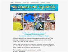 Tablet Screenshot of coastlineaquatics.com.au